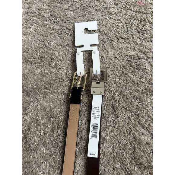 Calvin Klein 2 Piece Reversible Belt Black / White Size XL New main image 5
